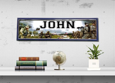US Army - Personalized Poster with Your Name, Birthday Banner, Custom Wall Décor, Wall Art - image2